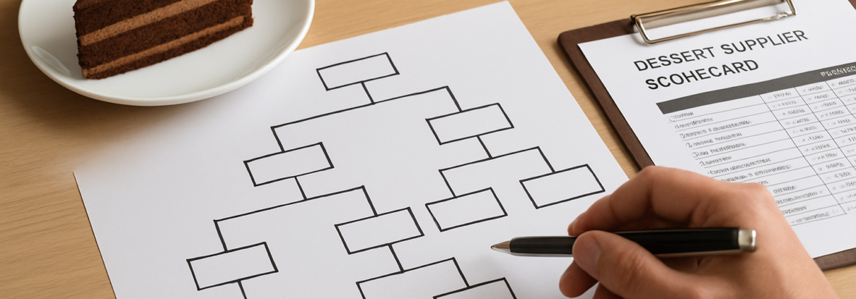 Decision-tree guide to pick dessert suppliers for multi-unit restaurants—ensure consistent quality, simplify sourcing, and drive profit growth.